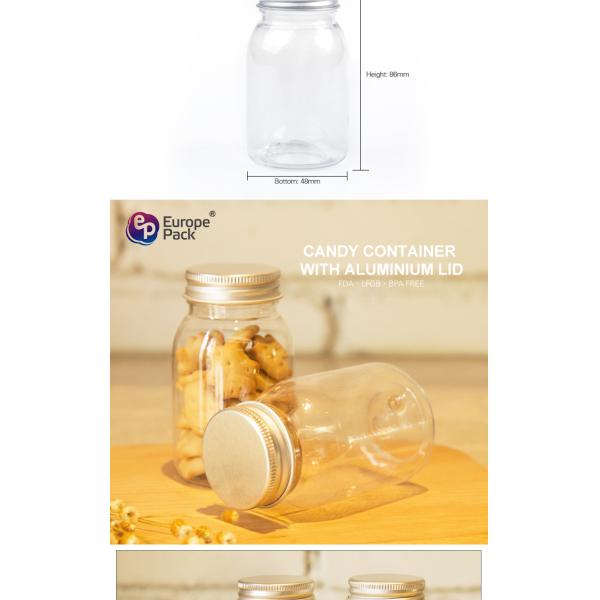 New Design Medium Edible Plastic Sweet Jars For Candy Cookie Nut