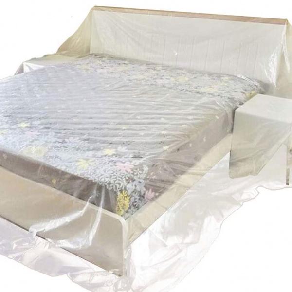 Waterproof Garment Cover Clear Plastic Cover Sheets For Ultimate Furniture Protection