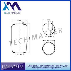China Mercedes A9423280001 Rubber Air Balloon contitech 4390N1 Without Piston on sale