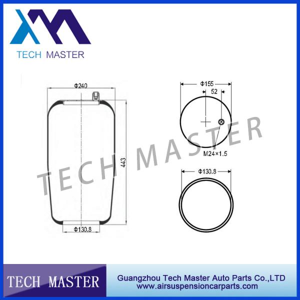 Buy Mercedes A9423280001 Rubber Air Balloon contitech 4390N1 Without Piston at wholesale prices