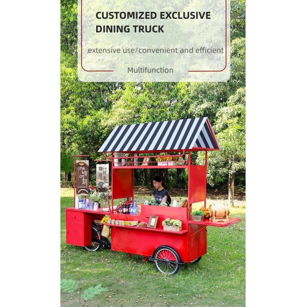 Multi-function Coffee Carts Food Trailer Mobile Food Cart Ice Cream Mini Food Truck