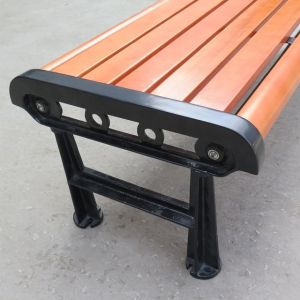 SGS Certificate Modern 1400mm Cast Iron And Wood Garden Bench