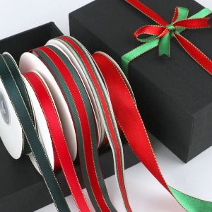 3/8" Christmas ribbon satin ribbon custom logo