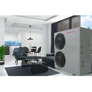 China 5p Side Blown Evi High Temperature Safe Air Source Heat Pump Copeland Compressor on sale