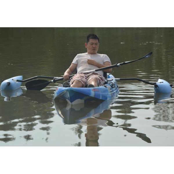 HDPE Sand Camo Painting Adult Sit On Kayak , Ride On Top Kayak With Paddle Leash