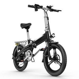 Aluminum Alloy Lightest Full Suspension Ebike , 7Speed Electric Bike 20in