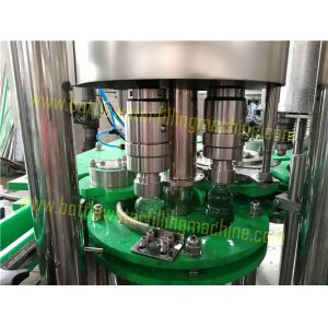 Aluminum Cap Glass Bottle Juice Filling Equipment 3000b/h Capacity