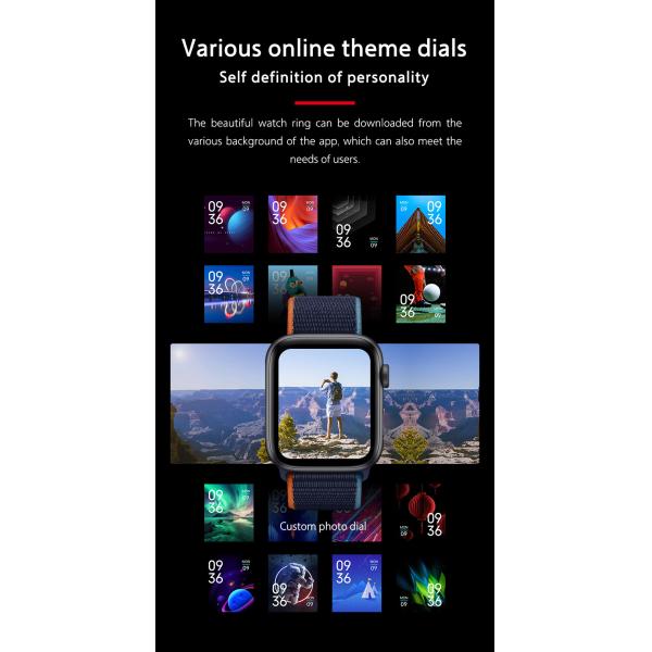 T500+ 1.75 Inch Full Screen Smartwatch Bluetooth Calling