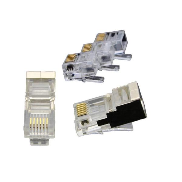 Buy Pro-Grade CAT7 Shielded RJ45 Plugs + Ferrite Cores - 10Gbps Ready at wholesale prices