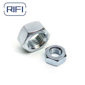 DIN934 ANSI Metal Hardware Fasteners Galvanized Zinc Plated Hex Nut