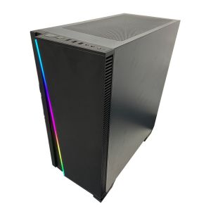ATX ITX Computer Cabinet RGB Time Tunnel Full Tower Glass PC Case 36cm Radiator
