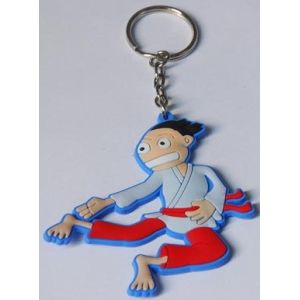 Multicolored Soft Custom Pvc Keychains , Custom Plastic Keychains Different