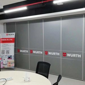 Quality Soundproof Hanging System Office Partition Walls / Acoustic Folding Doors for sale