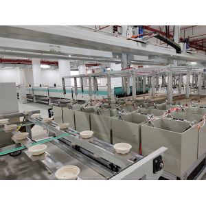 24-station Spin Coating Machine For Pulp Molding Fiber With Barrier Coat