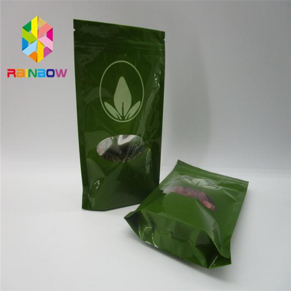 Custom Plastic Aluminium Foil Stand Up Pouches With Window