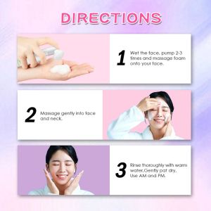 Private Label Custom Organic Whitening Face Wash Cream Vitamin C Vitis Vinifera