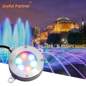 New Arrival RGB 3 in 1 color high power 18W 316 Stainless Steel Led Flat UInderwater Light With U Type Bracket
