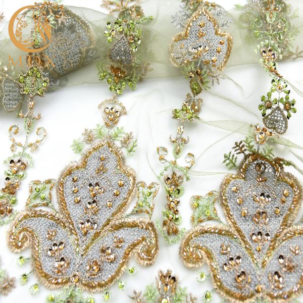 Special Wedding Lace Fabrics Material Water Soluble Handwork 135cm Width