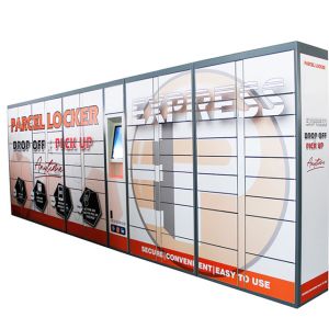 Automated Intelligent Parcel Delivery Lockers CRS Smart System With Camera