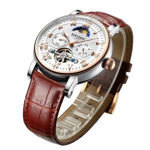 Fashionable Design Tourbillon Skeleton Watch Automatic Movement