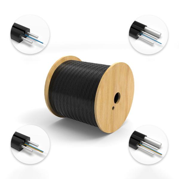 Buy Outdoor Armored Fiber Optic Cable GJYXCH with 2200N/10cm Flattening Force 40~+70 Operating Temperature and Wooden Drum Package at wholesale prices