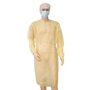 Buy cheap Non Woven Disposable Protective Gowns Breathable With Elastic Cuffs from wholesalers