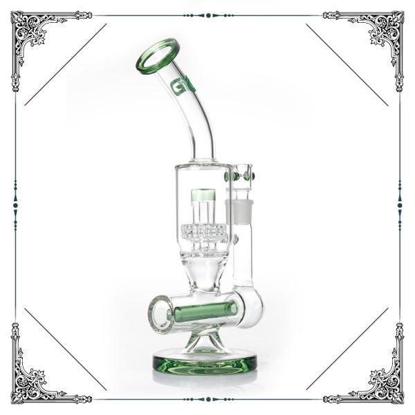 14‘’ Grace Glass Bubber With Matrix Perc And Inline Percolator Smoking Pipes Bongs
