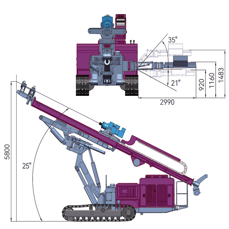 Mining Drilling Machinery Portable Drilling Rig Automatic Hydraulic DTH Drilling Rig for Sale