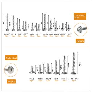410 Stainless Steel Cross Pan Head Drill Tapping Screws DIN 7504 (N) Cross