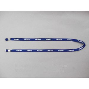 Two Ends Open Lanyards, Open Double-Ended full color lanyard with rivet seal