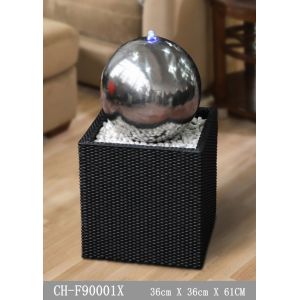 24 Inch Fortune Stainless Steel Ball Water Feature