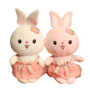 25cm Lovely Sitting Rabbit Plush Doll Toys OEM