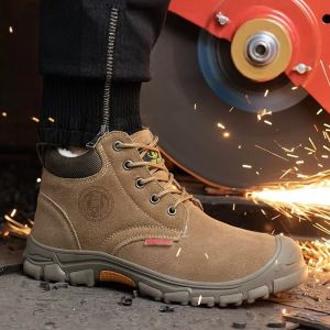 Winter Insulated Steel Toe Work Shoes Anti Slip Wear Resistant Safety Footwear