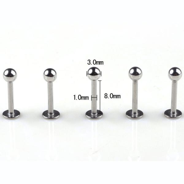 Surgical Stainless Steel Eyebrow Nose Lip Captive Bead Ring Tongue Piercing Tragus Cartilage Earring Body Jewelry