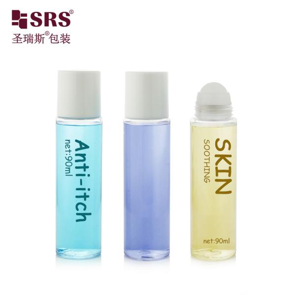 50ml 60ml 90ml Empty PET Elegant Roller Ball Plastic Body Oil Bottles Roll On