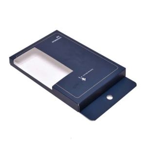 Aqueous Coating 182gsm PVC Window Paper Box Packaging For Clothing Business