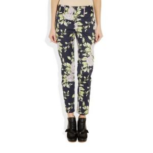 Printed Womens Tight Pants , Cotton Patterned leggings Stretch