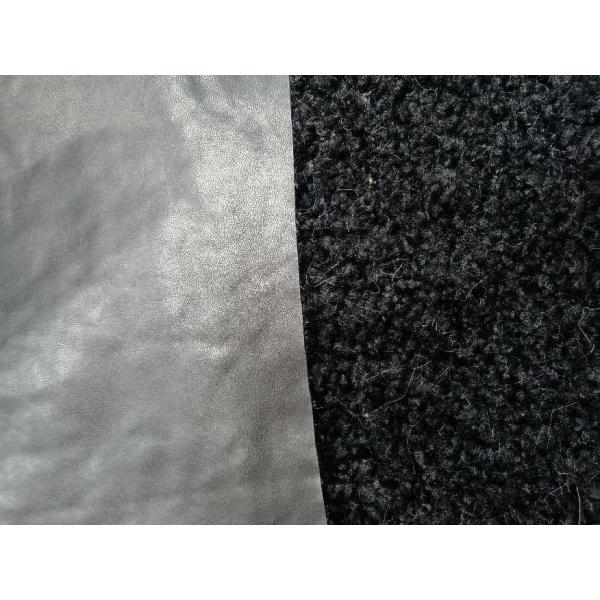 Buy Black curly lamb wool composite leather&870gsm at wholesale prices