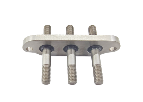 Quality 150° MAX Working Temperature Hermetic Electric Vehicle Connector with Pins in SUH446 STAINLESS STEEL for sale