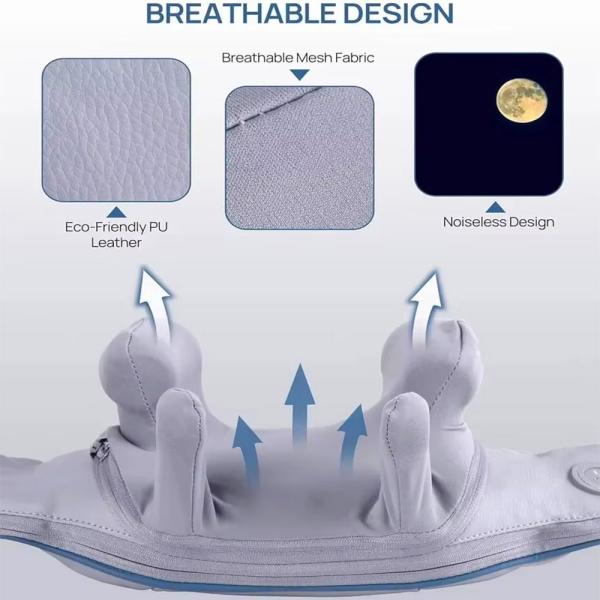 Electric Vibration Neck and Shoulder Massager Pulse Massager Kneading Shoulder Massager