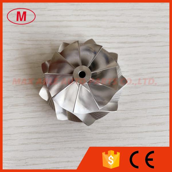 Buy GT12 46.02/58.00mm 9+0 blades high performance turbo milling/aluminum 2618/billet compressor wheel at wholesale prices