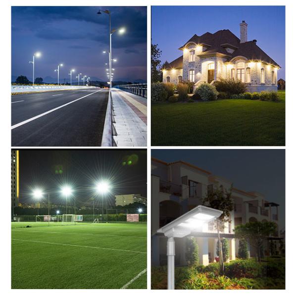 IP65 All In One Solar LED Street Light Monocrystalline Solar Panel 34000lm PC Lens