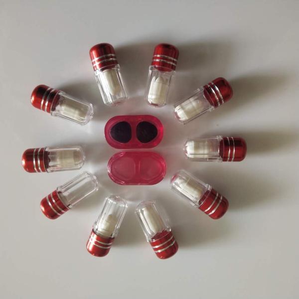 56mm Clear Plastic Medicine Bottles 5g Cylindrical Mini Pill Cases