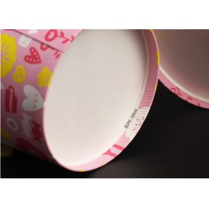 Customize 3-Scoops Ice Cream Cups With Lids and Spoons