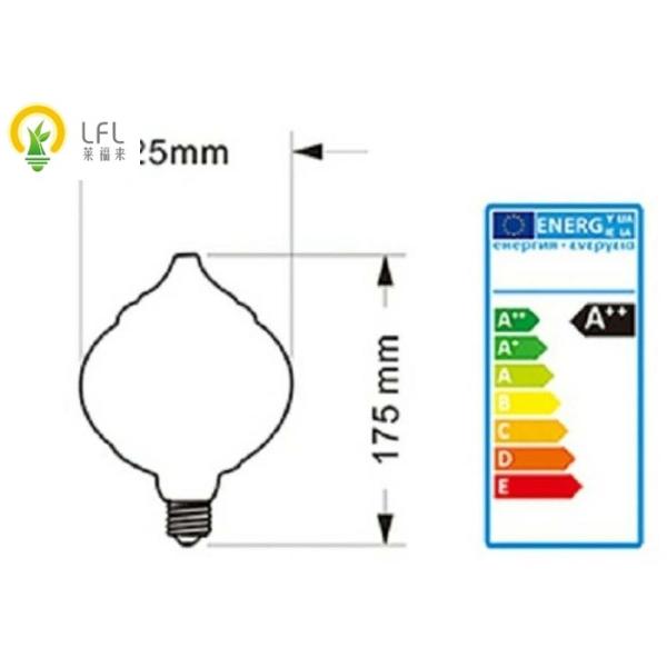 Clear Glass Decorative Led Light Bulbs , Dimmable Tip Pumpkin LED Chandelier Bulbs