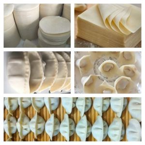Commercial Dumpling Skin Machine, Wonton Skin Machine, Round Wrapper Machine