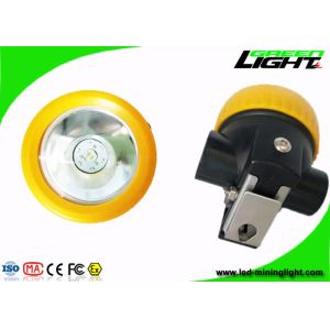 China 0.74W Portable LED Mining Light 96lum 5000Lux PTC Protected Rechargeable Miners Carbide Headlamp on sale