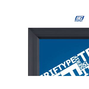 Wall Mounted Display Lockable Light Box Sign Illuminated Rectangular