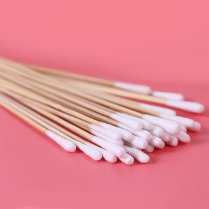 Quality Wooden Stick Cosmetic Cotton Buds No Contaminating Adhesive Coatings for sale