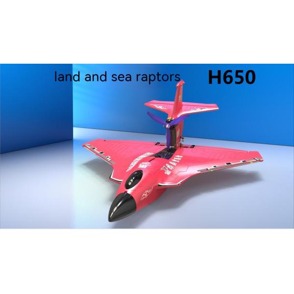 Brushless Motor H650 Aerobatics Stunt Led Light Epp Foam Sea Land Air 2.4g Proportional Radio Control Rc Jet Plane For Boys